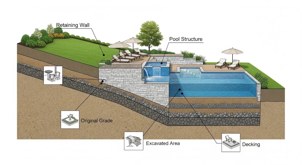 Can You Build a Pool on a Sloping Yard?