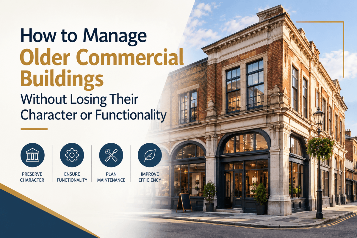 How to Manage Older Commercial Buildings Without Losing Their Character or Functionality