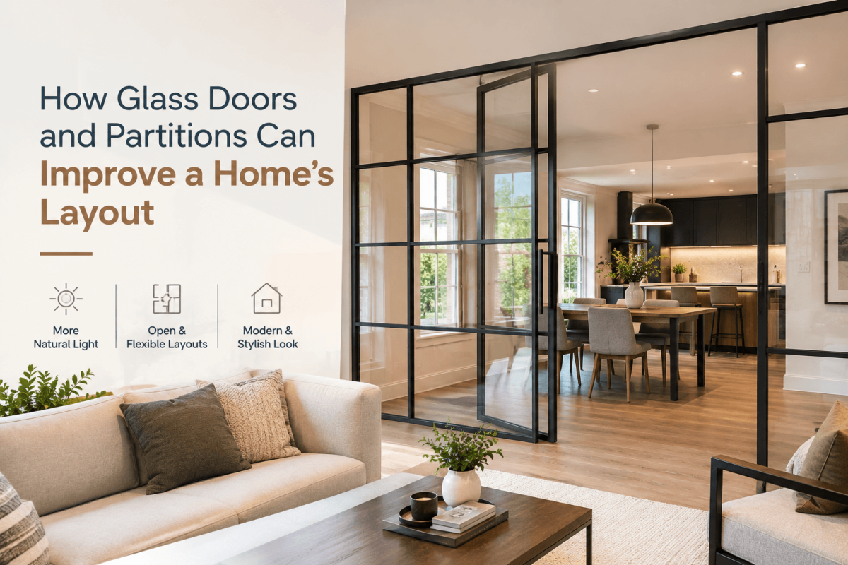 How Glass Doors and Partitions Can Improve a Home’s Layout